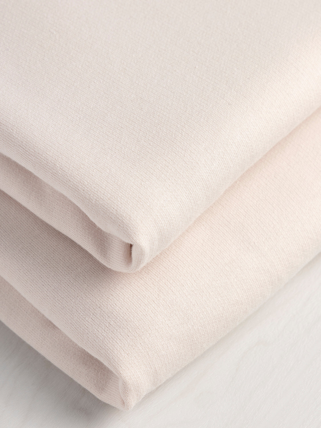Organic Cotton Fleece - Blush | Core Fabrics