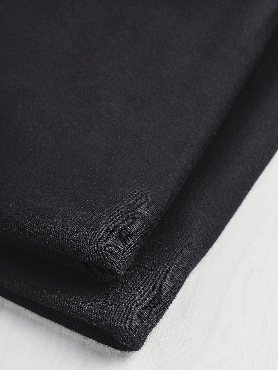 Organic Cotton Jersey Knit - Black | Core Fabrics