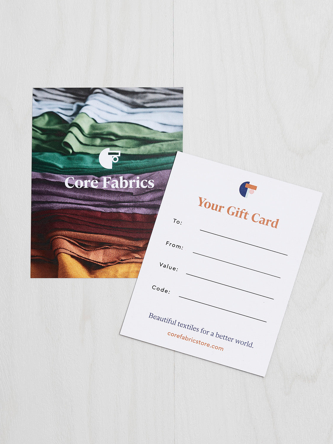 Carte-cadeau Core Fabrics (Papier)