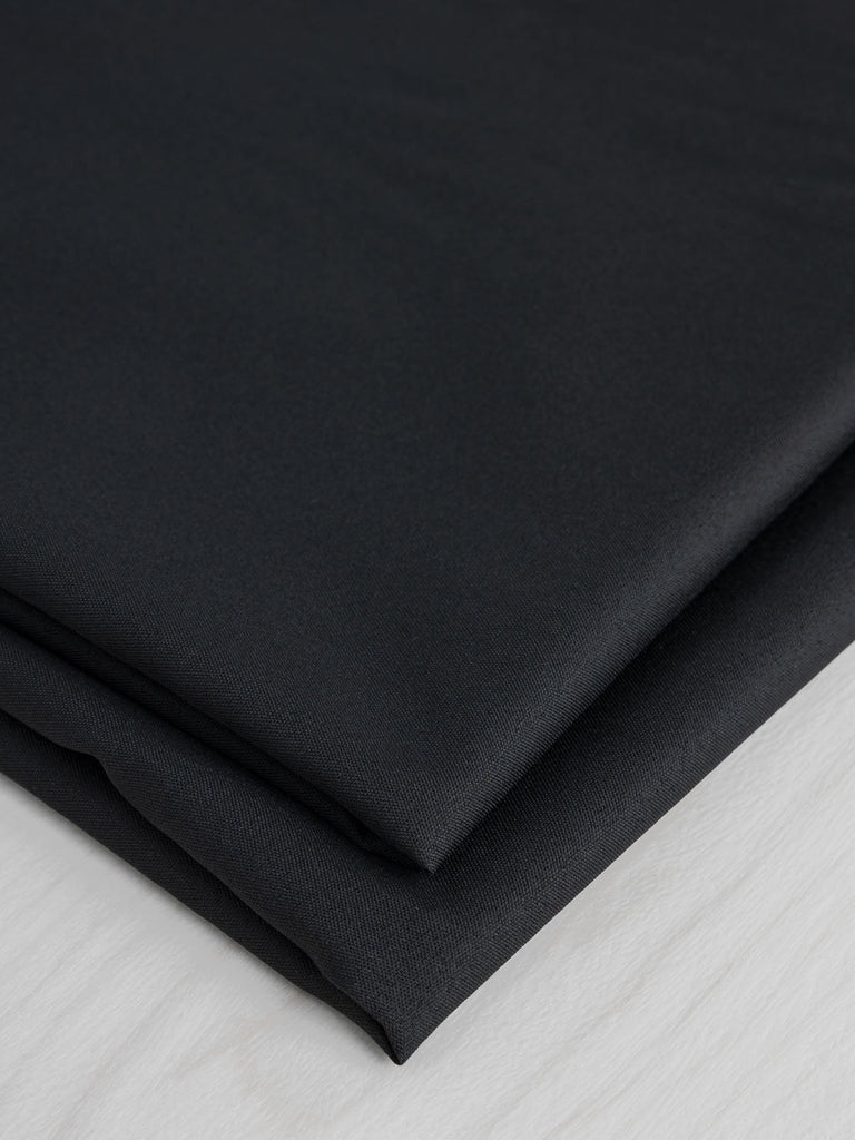 Recycled Midweight Woven Interfacing - Black