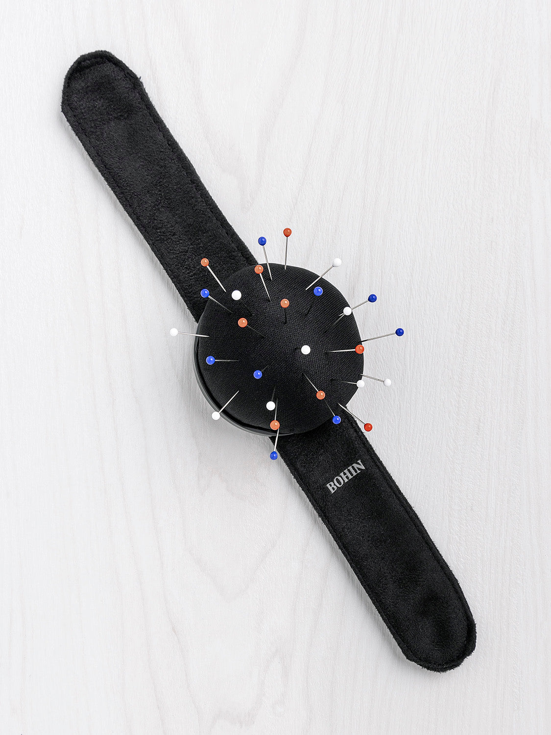S-OTH001-Chic_Black_Pin_Cushion_Bracelet-Core_Fabrics-V3 | Core Fabrics