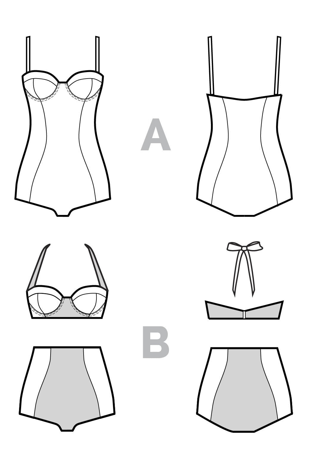 Sophie Swimsuit Pattern | Core Fabrics