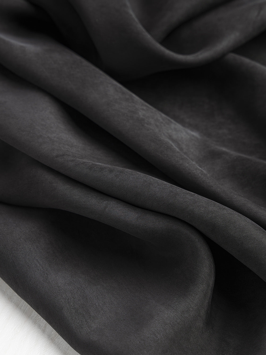 Sandwashed Cupro - Black | Core Fabrics