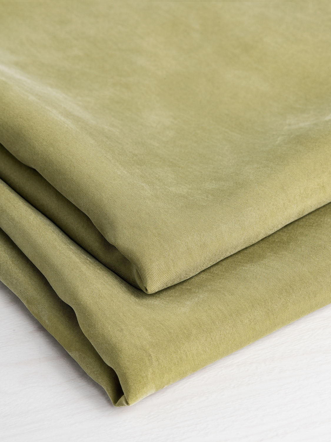 Sandwashed Cupro - Leaf Green | Core Fabrics