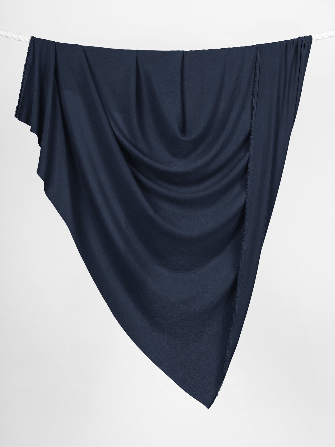 Sandwashed Textured Tencel™ Viscose - Navy | Core Fabrics