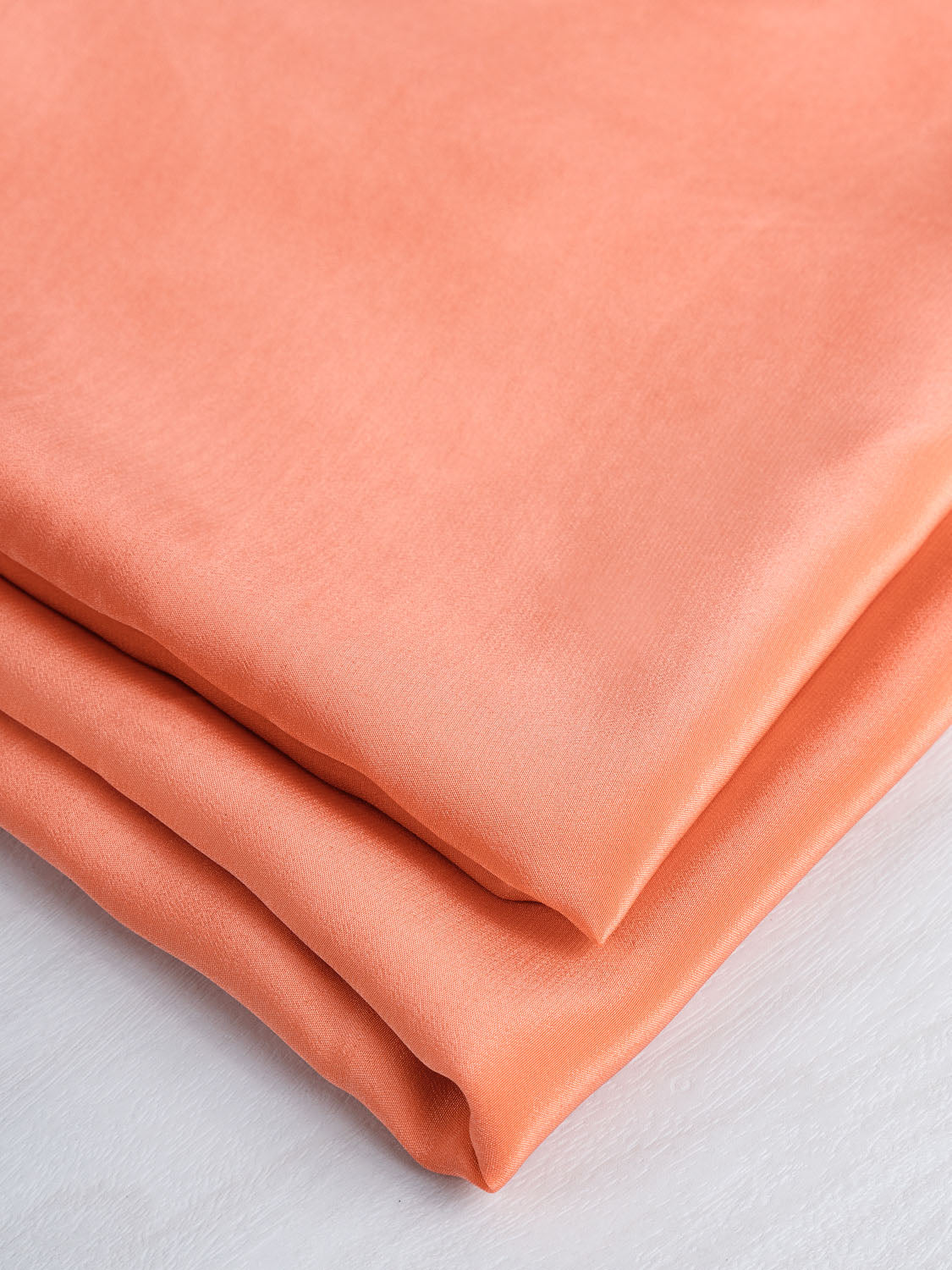 Silk Crepe de Chine Deadstock - Cantaloupe | Core Fabrics