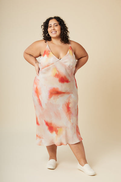 MEDI EXOTIC PATTERN CAMISOLE DRESS