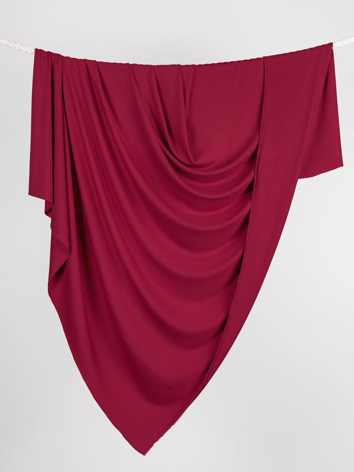 Tencel™ Modal Spandex Ribbed Knit - Crimson | Core Fabrics