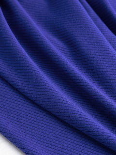 Tencel™ Modal Spandex Ribbed Knit - Royal Blue