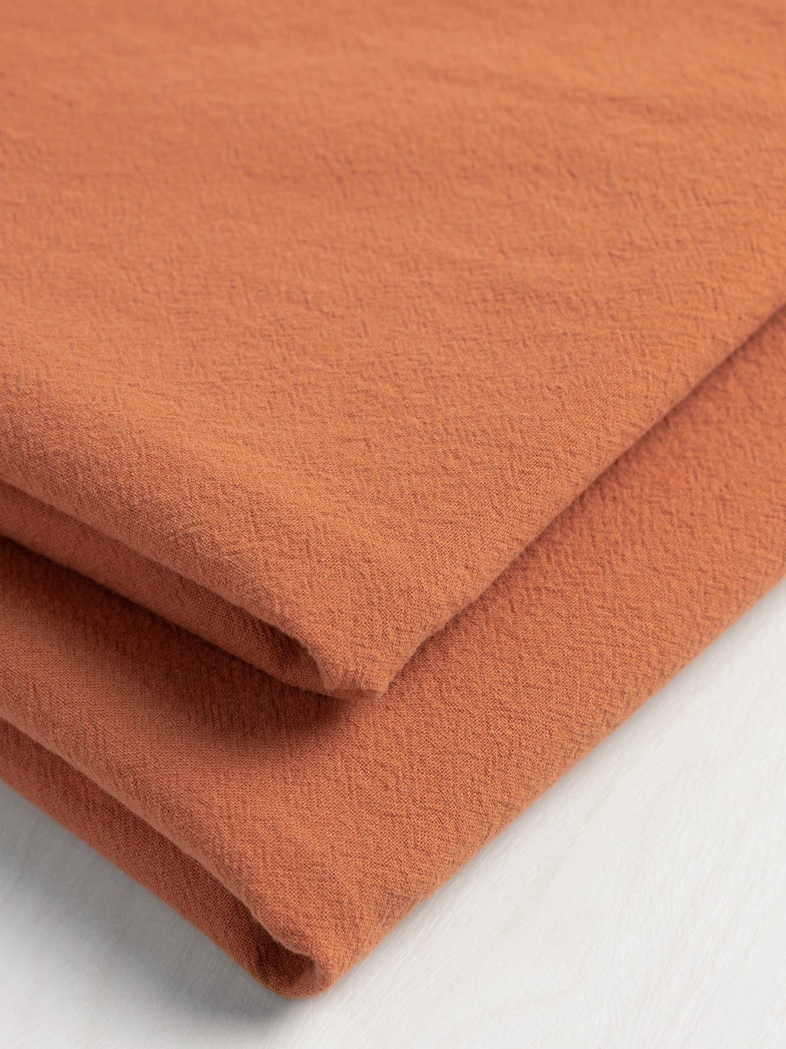 Textured Non-Stretch Cotton - Terracotta | Core Fabrics
