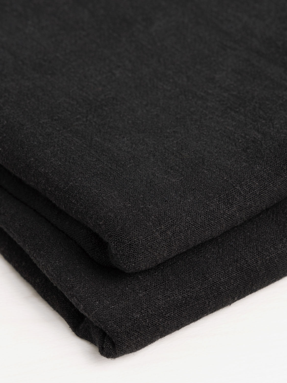 Textured Viscose Linen  - Black | Core Fabrics