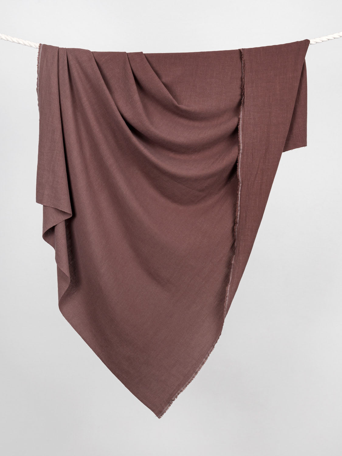 Textured Viscose Linen - Brown | Core Fabrics