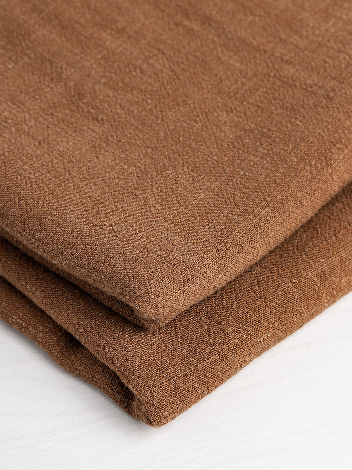 Textured Viscose Linen - Burnt Umber | Core Fabrics