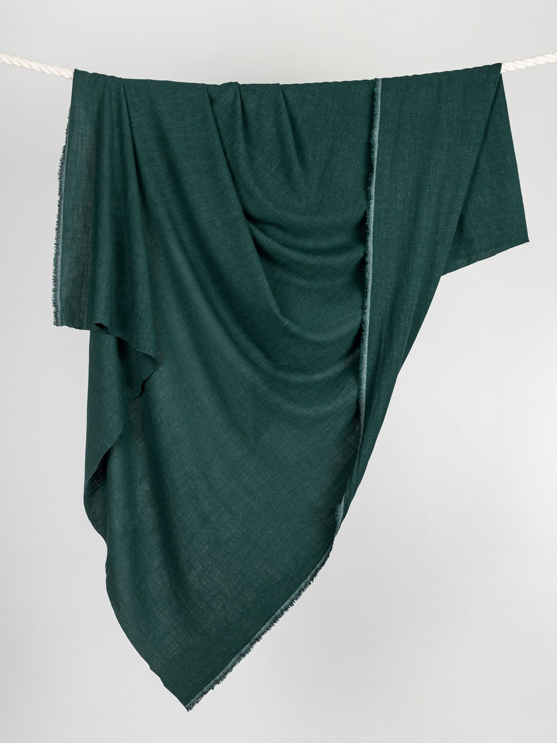 Textured Viscose Linen - Forest Green | Core Fabrics