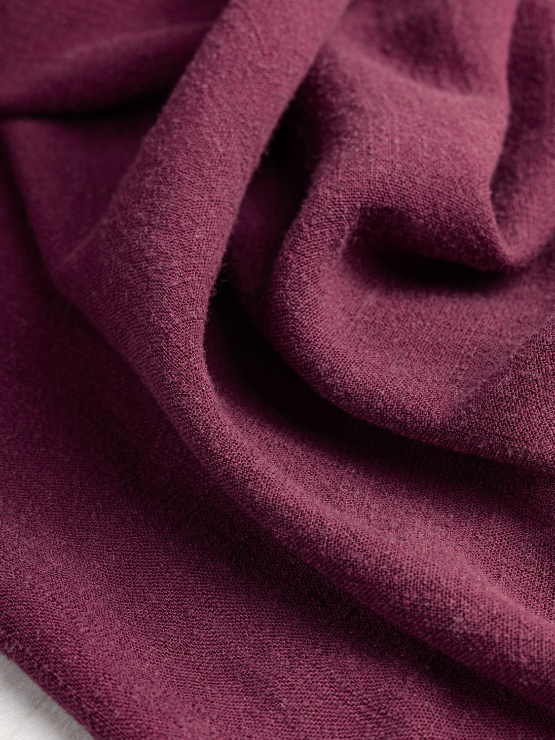 Textured Viscose Linen - Merlot | Core Fabrics