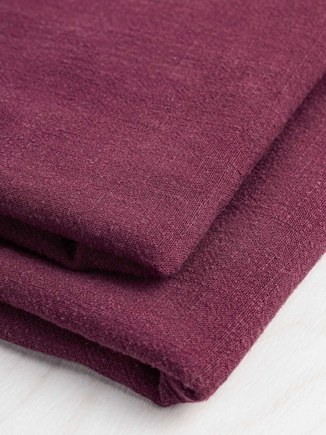 Textured Viscose Linen - Merlot | Core Fabrics