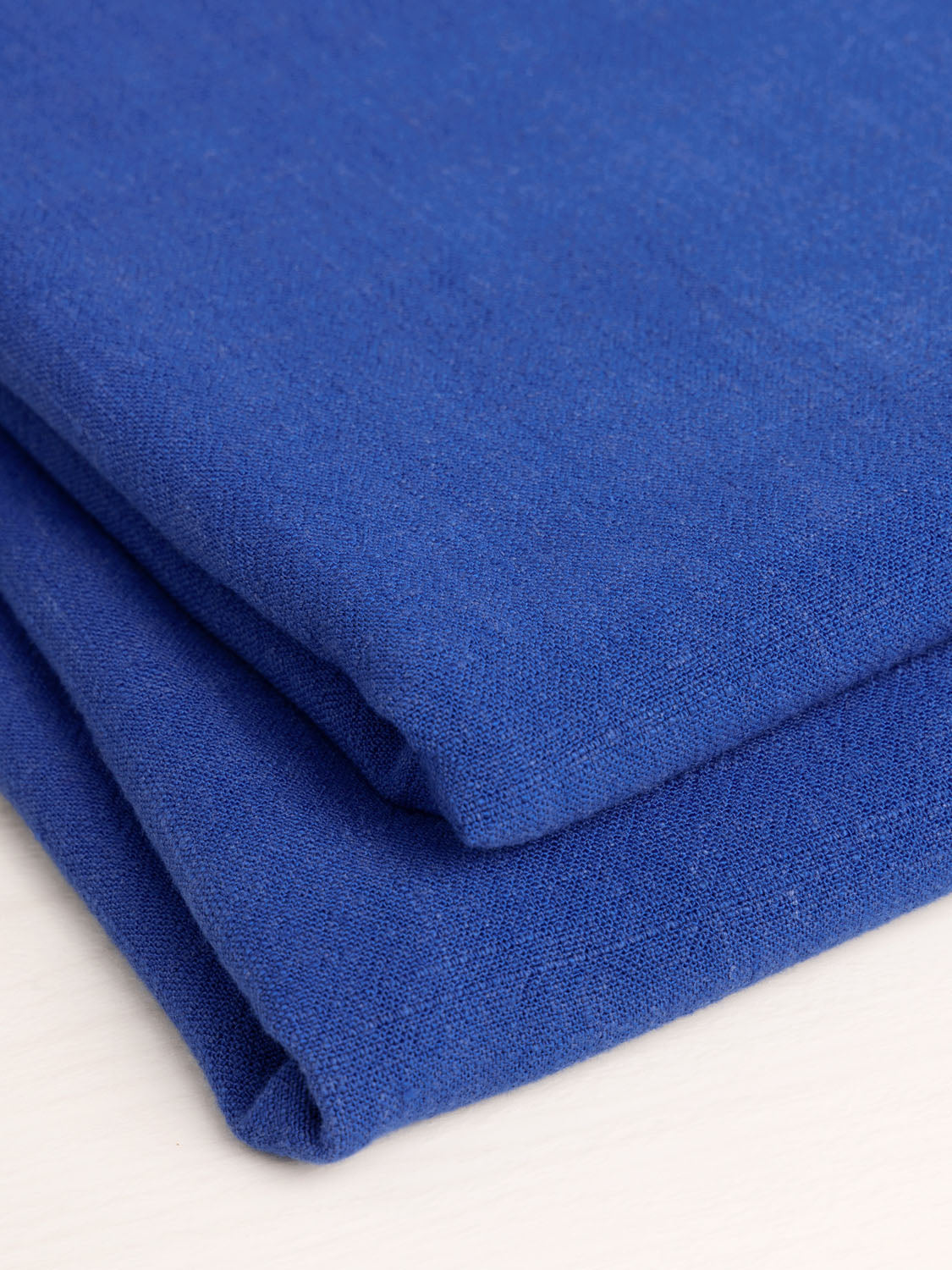 Blue fine linen fabric, 100% linen