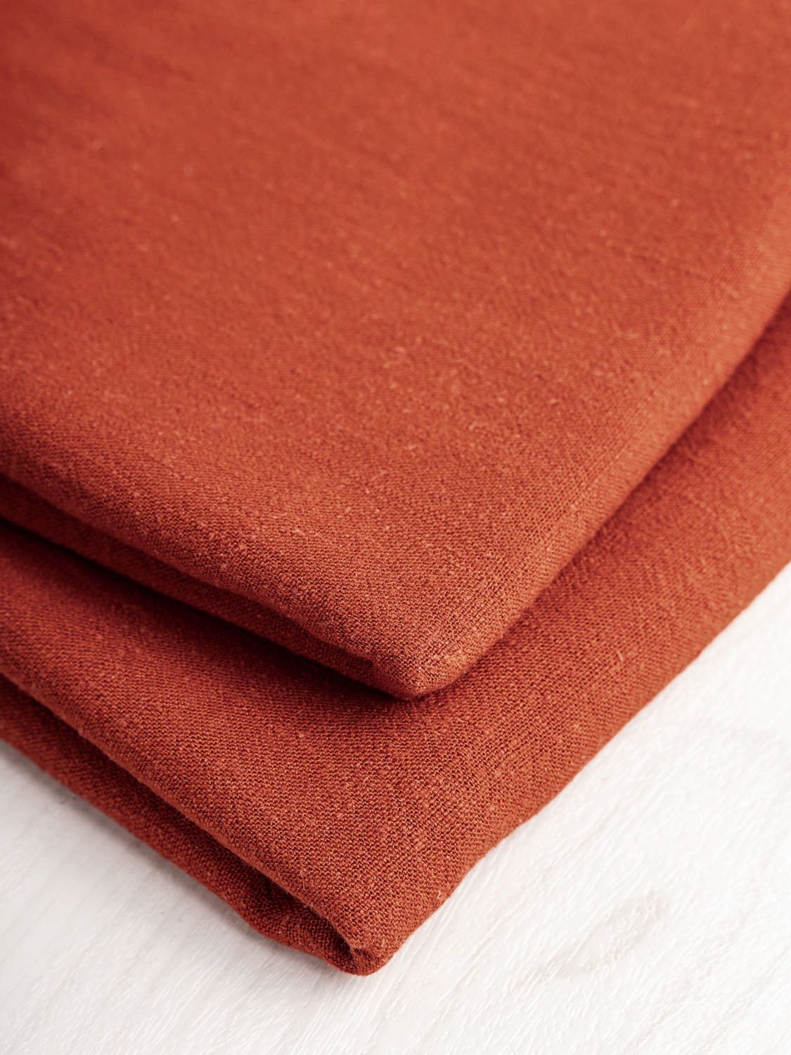 Textured Viscose Linen - Rust | Core Fabrics