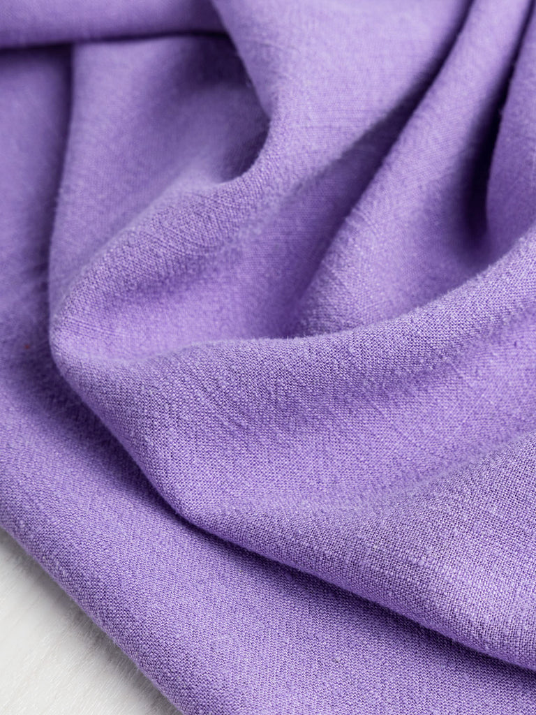 Textured Viscose Linen - Violet