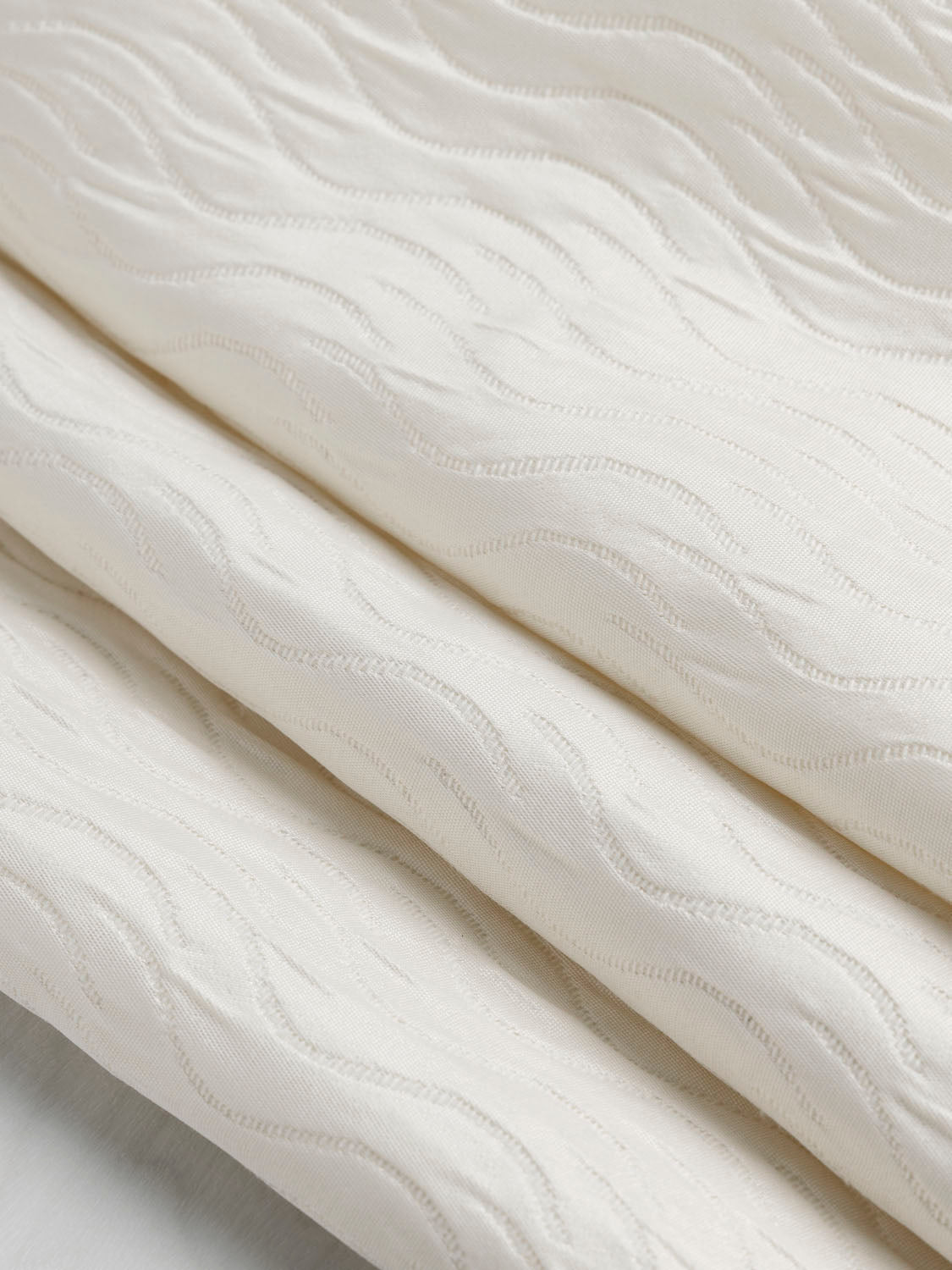 Textured Wave Jacquard - Cream | Core Fabrics